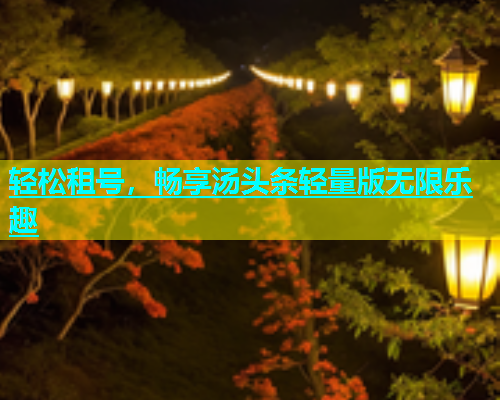 轻松租号，畅享汤头条轻量版无限乐趣  第1张