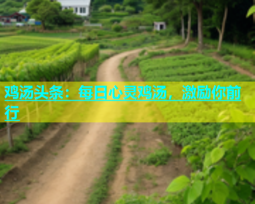 鸡汤头条：每日心灵鸡汤，激励你前行