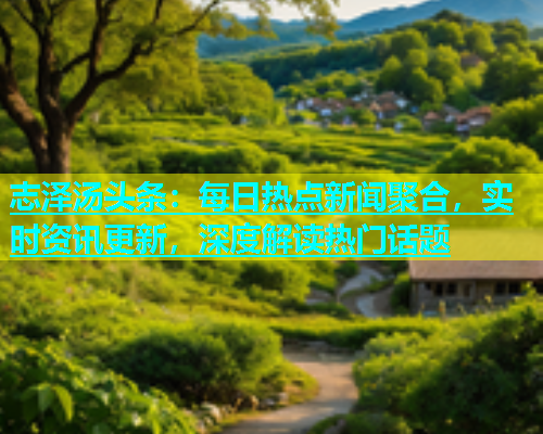 志泽汤头条：每日热点新闻聚合，实时资讯更新，深度解读热门话题