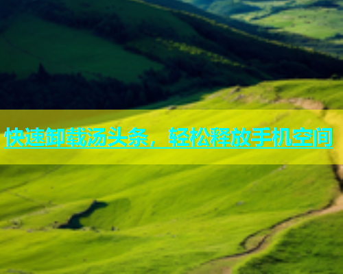 快速卸载汤头条，轻松释放手机空间