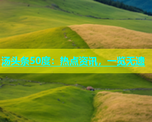 汤头条50度：热点资讯，一览无遗